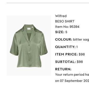Wilfred Beso shirt-satin